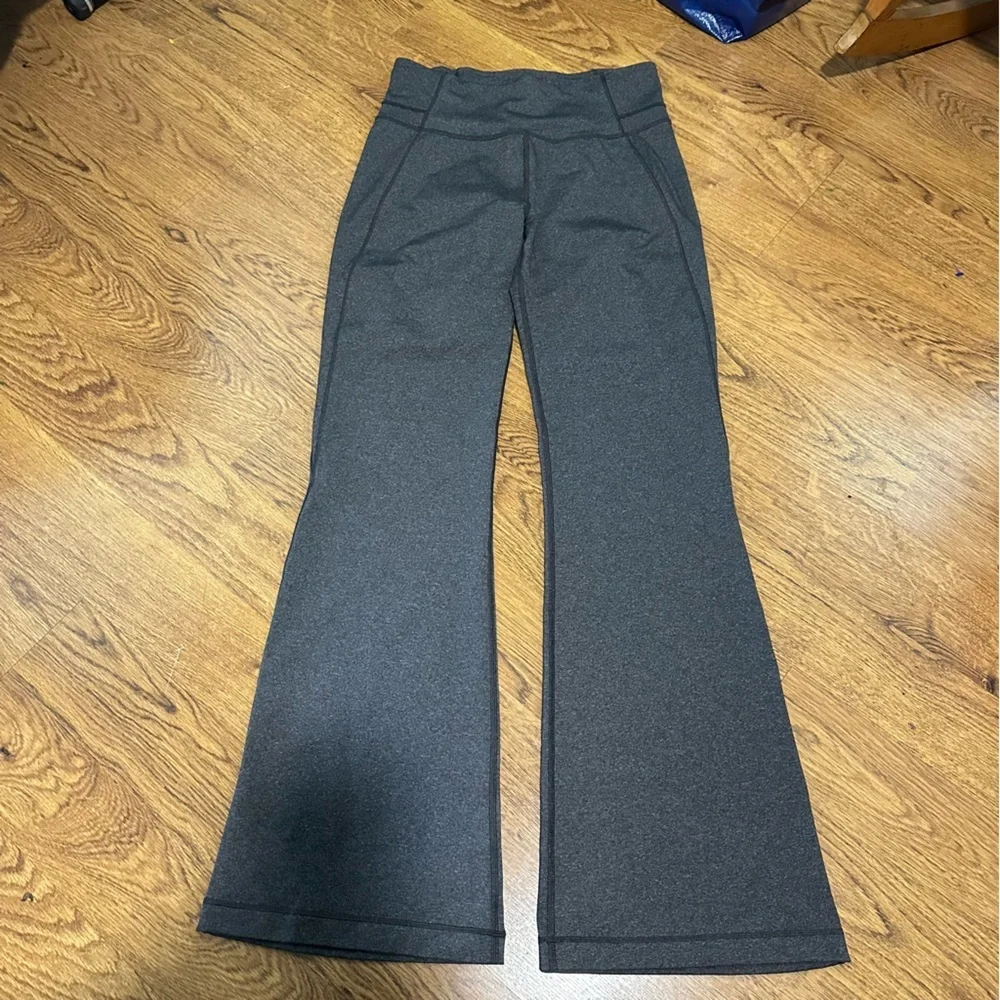 Lululemon Athletica Charcoal wide legs Pants size 10 relaxed